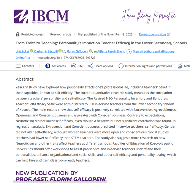 New Publication Featuring IBCM Assistant Professor