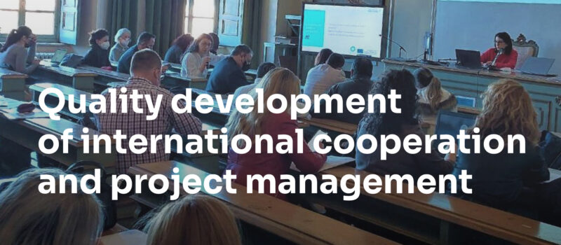 Activities for quality development of international cooperation and project management under QUADIC project continued