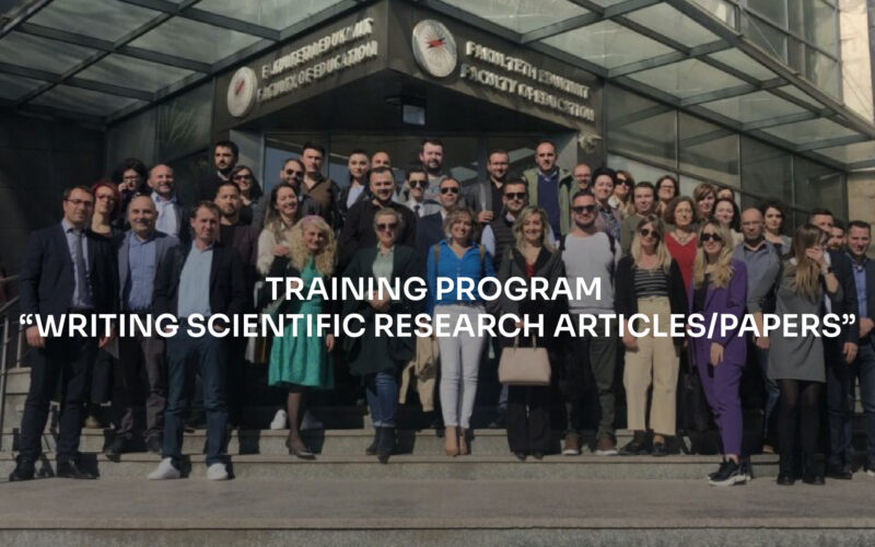 TRAINING PROGRAM “WRITING SCIENTIFIC RESEARCH ARTICLES/PAPERS”